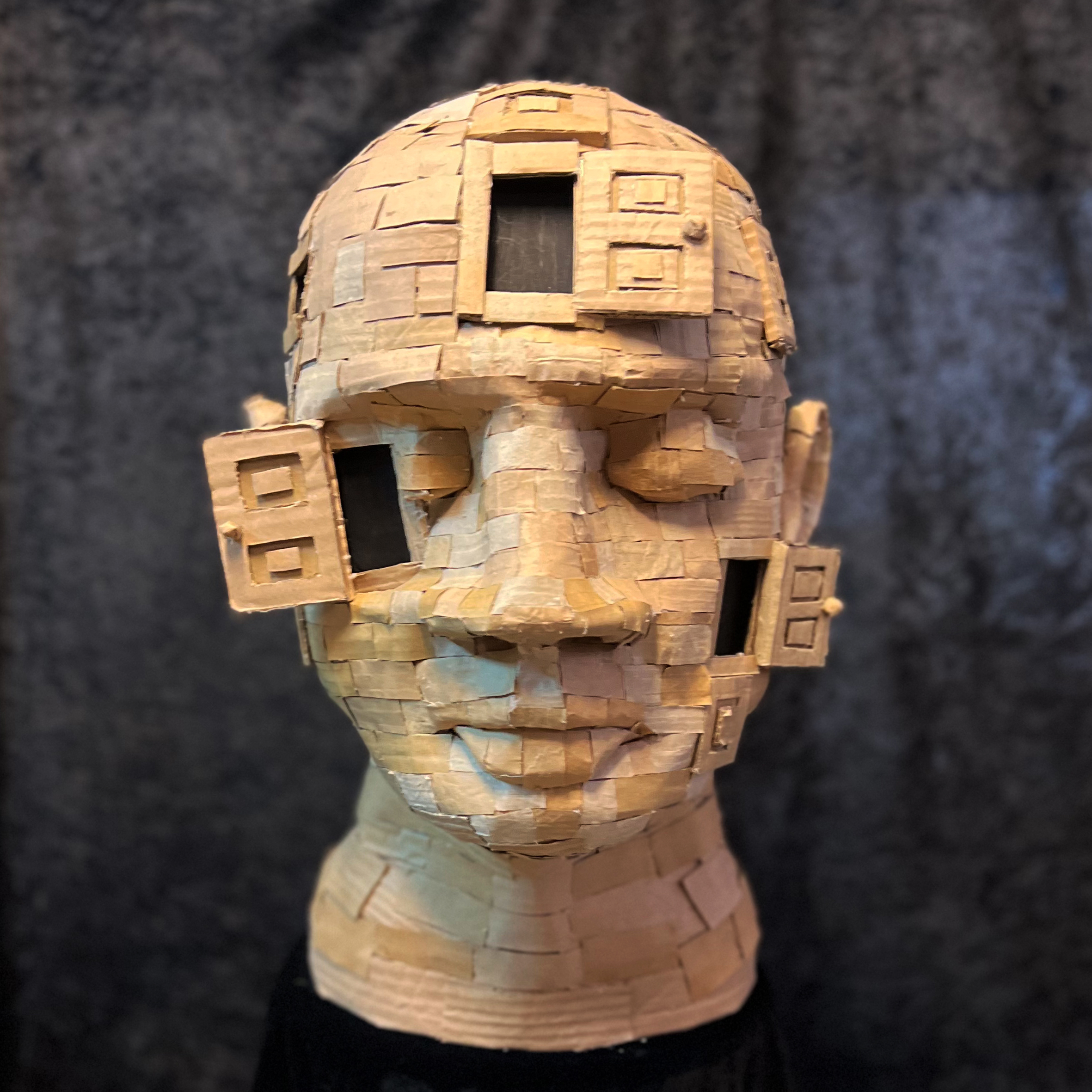 Threshold - Cardboard Sculpture - 65x90x45 cm - 2025