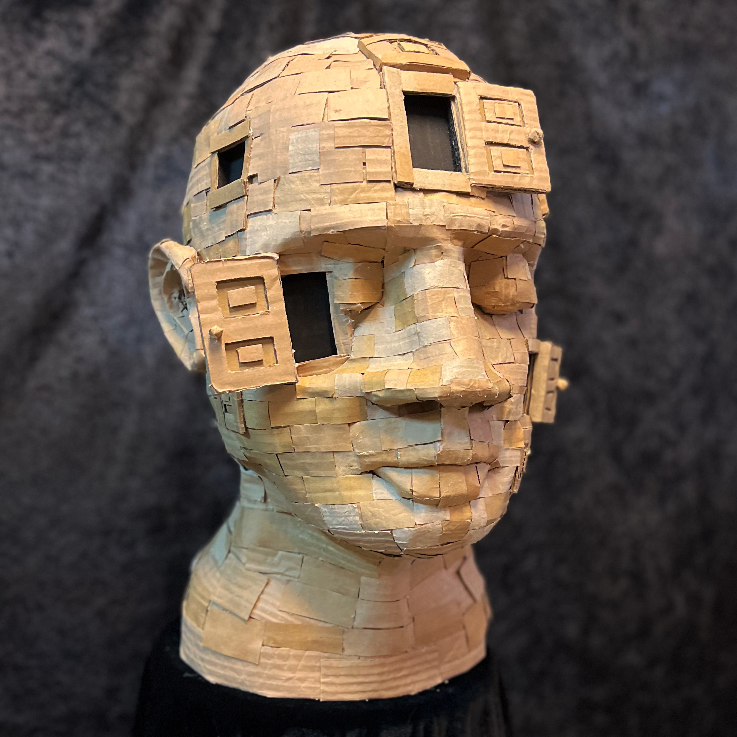 Threshold - Cardboard Sculpture - 65x90x45 cm - 2025