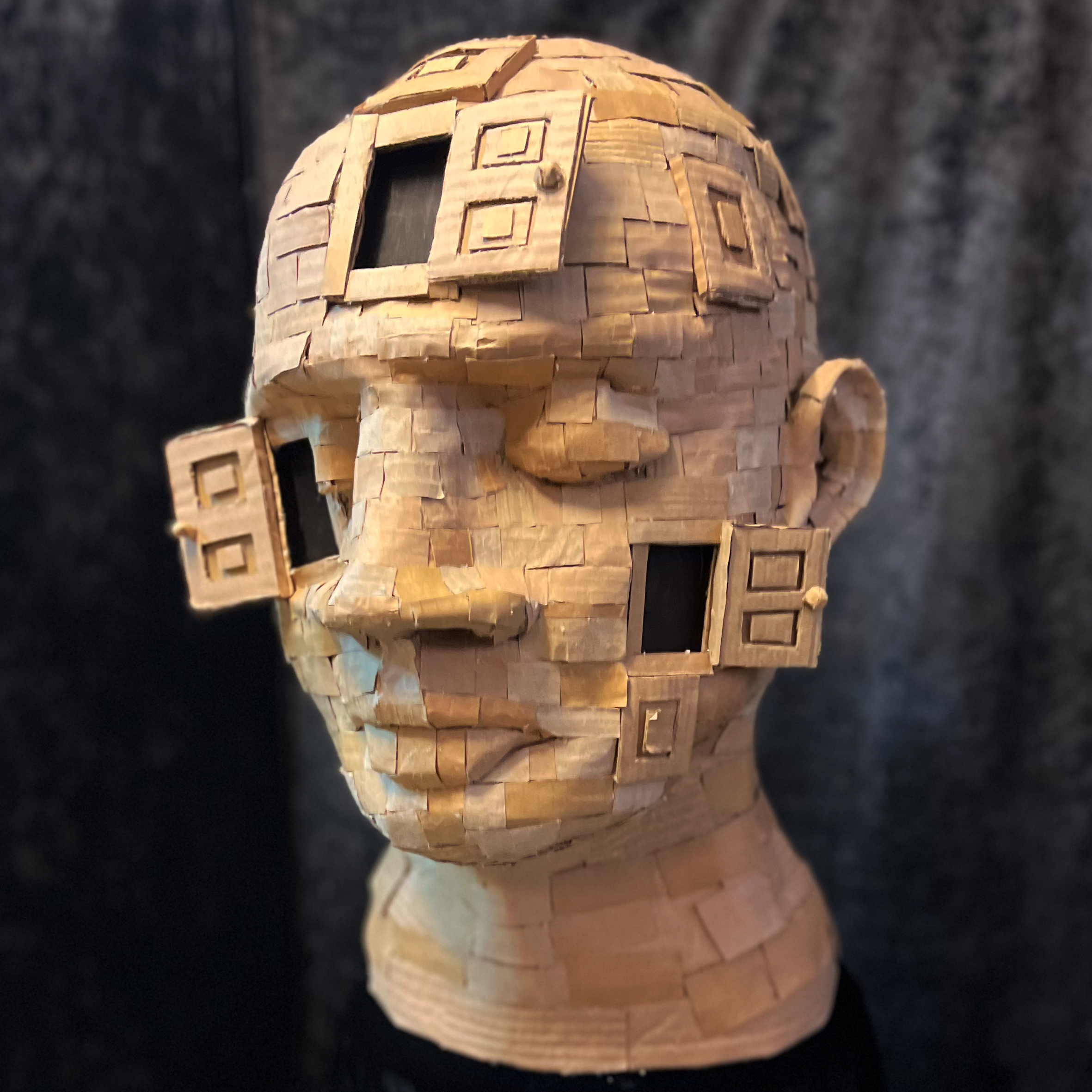 Threshold - Cardboard Sculpture - 65x90x45 cm - 2025