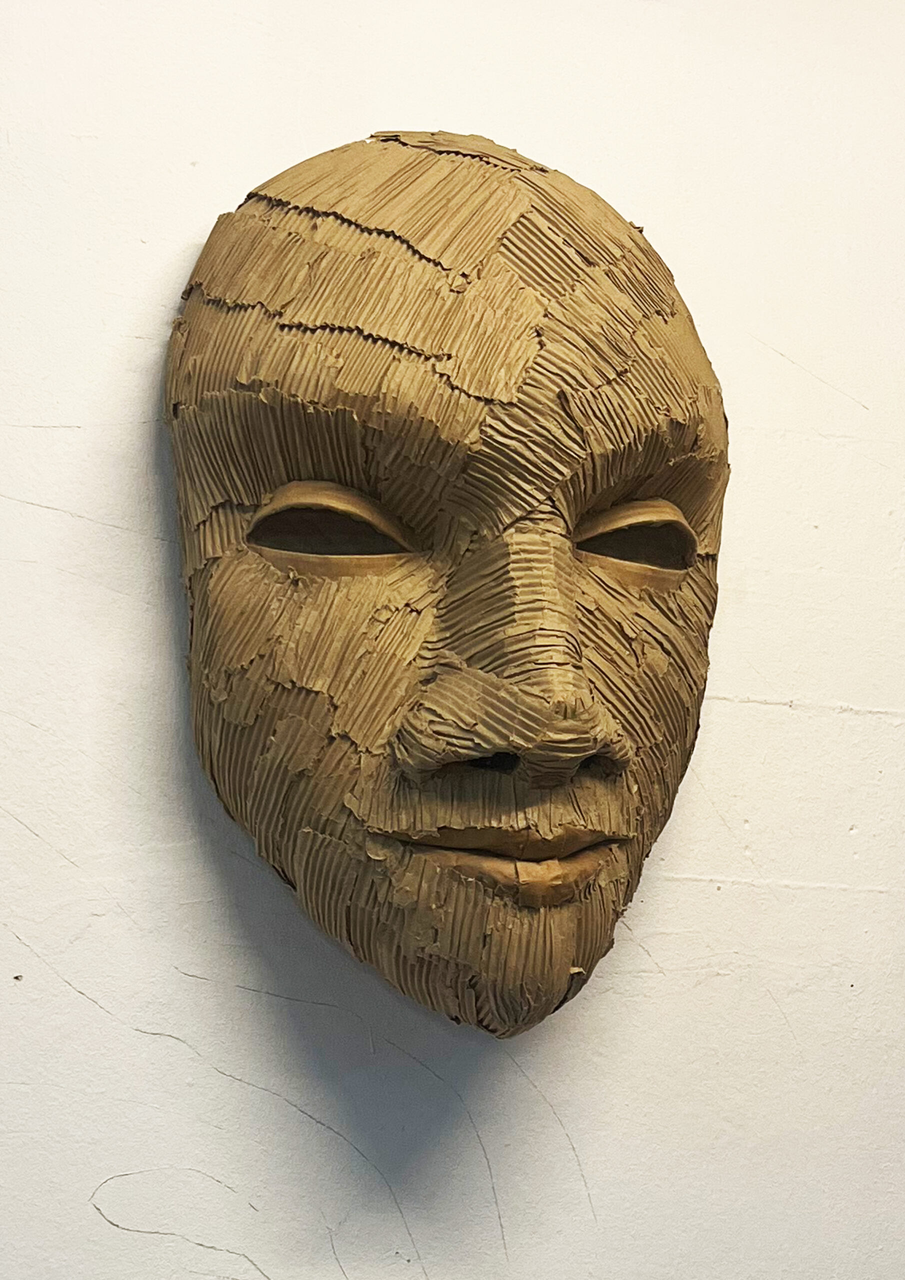 Opsis 1 - Cardboard Sculpture - 40x70x30 cm - 2025